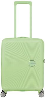 American Tourister Soundbox Spinner 55/20 cm TSA Expandable kiwi green hardcase koffer Groen - H 55 x B 40 x D 20 cm