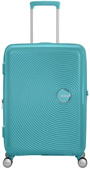 American Tourister Soundbox Spinner 67 Expandable turquoise tonic Harde Koffer Blauw - H 67 x B 46.5 x D 29