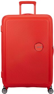 American Tourister Soundbox Spinner 77/28 TSA Expandable neon orange hardcase koffer Oranje - H 77 x B 51.5 x D 29.5 cm