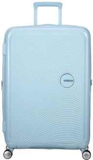 American Tourister Soundbox Spinner 77/28 TSA Expandable pastel blue hardcase koffer Blauw - H 77 x B 51.5 x D 29.5 cm