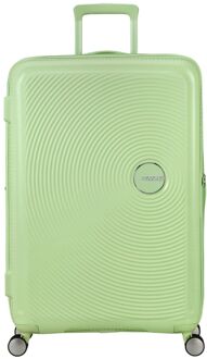 American Tourister Soundbox Spinner 77 cm Expandable kiwi green hardcase koffer Groen - H 77 x B 51.5 x D 29.5 cm