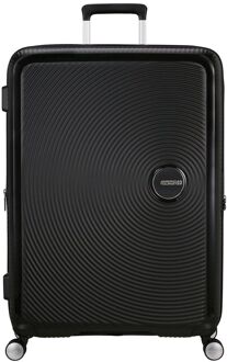 American Tourister Soundbox Spinner 80/30 TSA Expandable bass black hardcase koffer Zwart - H 80 x B 56 x D 34 cm