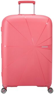 American Tourister Starvibe Spinner 77 EXP sun kissed coral Harde Koffer Roze - H 77 x B 51 x D 33