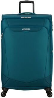 American Tourister Summerride Spinner L Expandable TSA totally teal zachte koffer Groen - H 80 x B 48 x D 30 cm