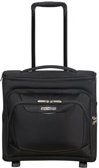American Tourister Summerride Upright Underseater Exp black zachte koffer lichtgewicht koffer Zwart - H 36 x B 40 x D 20 cm