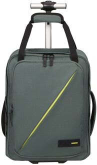 American Tourister Take2Cabin Backpack/Wheels MS dark forest weekendtas handbagage Groen - H 40 x B 30 x D 20 cm