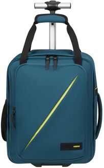 American Tourister Take2Cabin Backpack/Wheels MS harbor blue weekendtas handbagage Blauw - H 40 x B 30 x D 20 cm