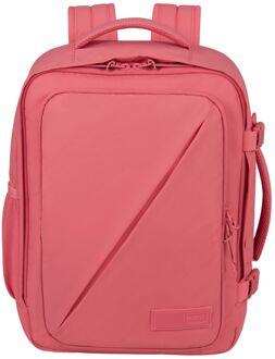 American Tourister Take2Cabin Casual Backpack Mainstream Puff pink glitch weekendtas handbagage Roze - H 40 x B 30 x D 20 cm