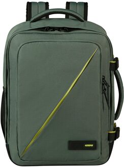 American Tourister TAKE2CABIN Casual Backpack MS dark forest handbagage Groen - H 40 x B 30 x D 20 cm