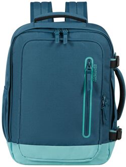 American Tourister Take2Cabin Sport Backpack Mainstream harbor blue/dusty turquoise weekendtas handbagage Blauw - H 40 x B 30 x D 20 cm