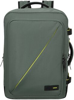 American Tourister TAKE2CABIN Travel Backpack L Expandable dark forest weekendtas handbagage Groen - H 55 x B 35 x D 23/25 cm