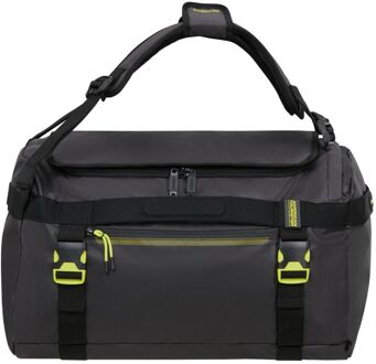 American Tourister Urban Track Duffle/Backpack L Coated black/lime Zwart - H 31 x B 50 x D 31 cm