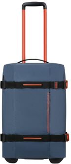 American Tourister Urban Track Duffle/Wheels S Coated navy/orange Blauw - H 55 x B 35 x D 20 cm