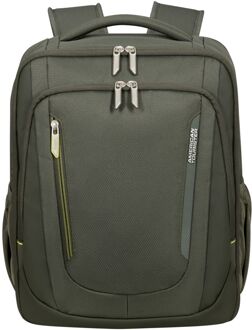 American Tourister Wanderlite Cabin Backpack - 26.5 liter - 40x30x20 cm - 15.6" laptopvak - dark khaki weekendtas handbagage Groen - H 40 x B 30 x D 20 cm