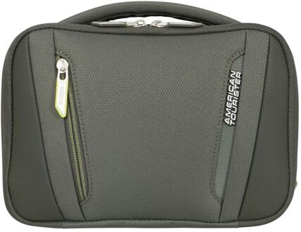 American Tourister Wanderlite Wash Bag - Uitbreidbaar 5/8 liter - 20x26x15/18 cm - dark khaki toilettas Groen - H 20 x B 26 x D 15 cm