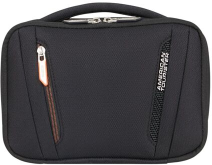 American Tourister Wanderlite Wash Bag - Uitbreidbaar 5/8 liter - 20x26x15/18 cm - shadow black toilettas Zwart - H 20 x B 26 x D 15 cm