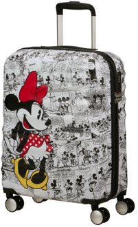 American Tourister Wavebreaker Disney Spinner 55/20 TSA minnie comics white Harde Koffer Wit - H 55 x B 40 x D 20