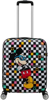 American Tourister Wavebreaker Disney Spinner 55 cm Mickey Check hardcase koffer Multicolor - H 55 x B 40 x D 20 cm