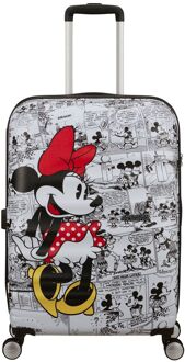American Tourister Wavebreaker Disney Spinner 67/24 TSA minnie comics white hardcase koffer Wit - H 67 x B 47 x D 26 cm