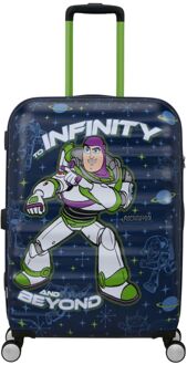 American Tourister Wavebreaker Disney Spinner 67 cm - 64 liter - 67x47x26 cm - buzz lightyear hardcase koffer Multicolor - H 67 x B 47 x D 26 cm
