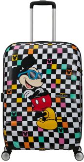 American Tourister Wavebreaker Disney Spinner 67 cm Mickey Check hardcase koffer Multicolor - H 67 x B 47 x D 26 cm