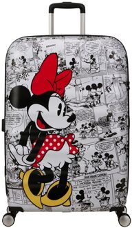 American Tourister Wavebreaker Disney Spinner 77/28 TSA minnie comics white hardcase koffer Wit - H 77 x B 52 x D 29 cm