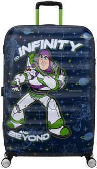 American Tourister Wavebreaker Disney Spinner 77 cm - 96 liter - 77x52x29 cm - buzz lightyear hardcase koffer Multicolor - H 77 x B 52 x D 29 cm