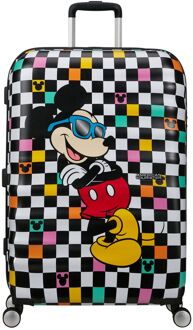 American Tourister Wavebreaker Disney Spinner 77 cm Mickey Check hardcase koffer Multicolor - H 77 x B 52 x D 29 cm
