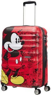 American Tourister Wavebreaker Disney Spinner Reiskoffer (Medium) - 64 liter - Mickey Comics Red