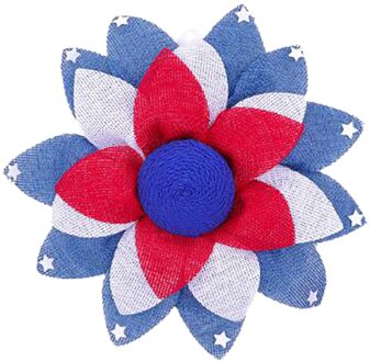 Amerika Patriottische Krans Faceless Gnome Decor Onafhankelijkheid Dag Cane Cirkel Kunstmatige Bloem Hanger Familie Decoratieve Krans