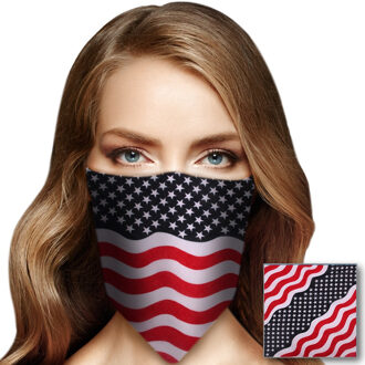 Amerikaanse bandana voor volwassenen - Verkleedhoofddeksels Multikleur