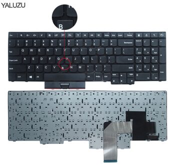 AMERIKAANSE Keyboard VOOR Lenovo ThinkPad VOOR Rand E530 E530C E535 E545 04Y0301 0C01700 V132020AS3 Laptop Toetsenbord Geen rocker