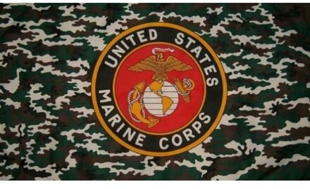 Amerikaanse militaire vlag mariniers