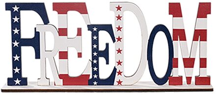 Amerikaanse Onafhankelijkheid Dag Decoraties Houten Letters Verenigde Staten Nationale Dag Nummers Ornamenten Home # YL5