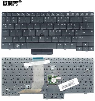 Amerikaanse Zwart Toetsenbord Voor Hp Elitebook 2540 2540 P 598790-001 V108602AS1 PK1309C2A00 Engels
