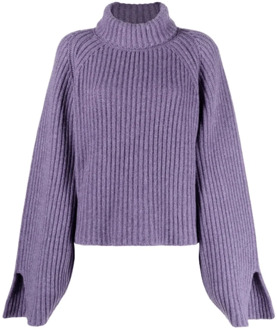 Amethyst Cashmere Roll-Neck Sweater Khaite , Purple , Dames - M