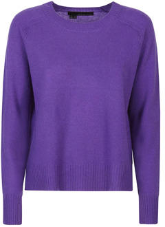 Amethyst Ronde Hals Sweater 360Cashmere , Purple , Dames