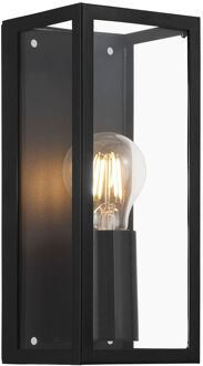 Amezola - Wandlamp - E27 - 26 cm - Zwart