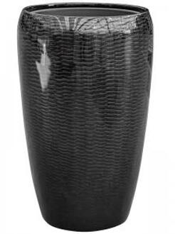 Amfi pot 43x43x68 cm Black bloempot binnen Zwart