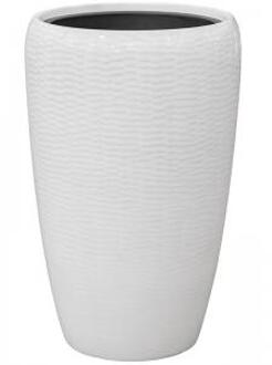 Amfi pot 43x43x68 cm White bloempot binnen Wit