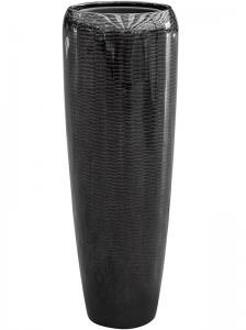 Amfi pot high tall 34x34x97 cm Black bloempot binnen Zwart