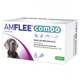 Amflee Combo Spot-On 402 mg hond XL 40+ kg 3 pipetten