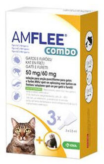 Amflee Combo Spot-On 50 mg kat 2 x 3 pipetten