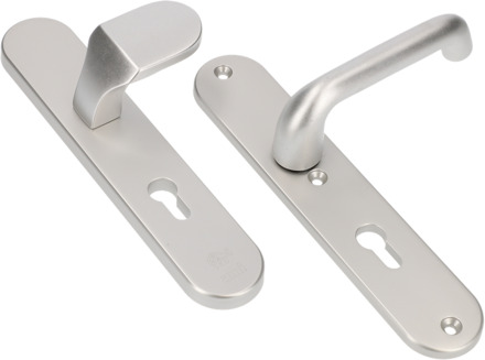 Ami Deurbeslag massief veiligheidsvoordeurgarnituur ROTA verend vastdraaibaar F1 links