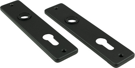 Ami Kortschild 180/41 RH Profielcilinder 55 Zwart 9005 Str - 739113
