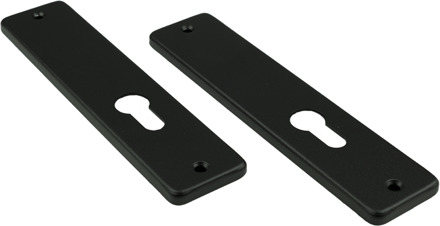 Ami Kortschild 180/41 RH Zkrg Profielcilinder 55 Zwart 9005 Str - 739134