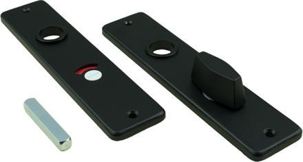 Ami Kortschild Wc 180/41 RH 8*55 Zwart 9005 Str - 739165