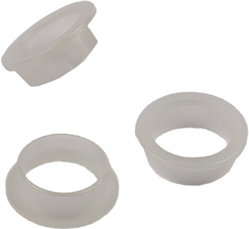 Ami Nylon Ring Transparant Wit Verpakt Per 10 Stuks In Zakje - 900006