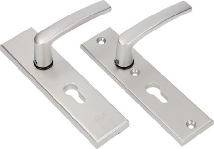 Ami Veiligheidsbeslag 193*50 Buiten en Binnen Profielcilinder 72 + Deurkruk 332 F1 Deurdikte 38/42 Mm - 821406