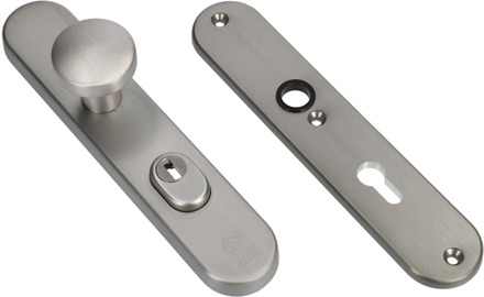 Ami Veiligheidsbeslag 250/15 Kn.169/50 Kt 55 Z/Deurkruk Profielcilinder 55 Irox Archi-Design Deurdikte 38/42 - 623123